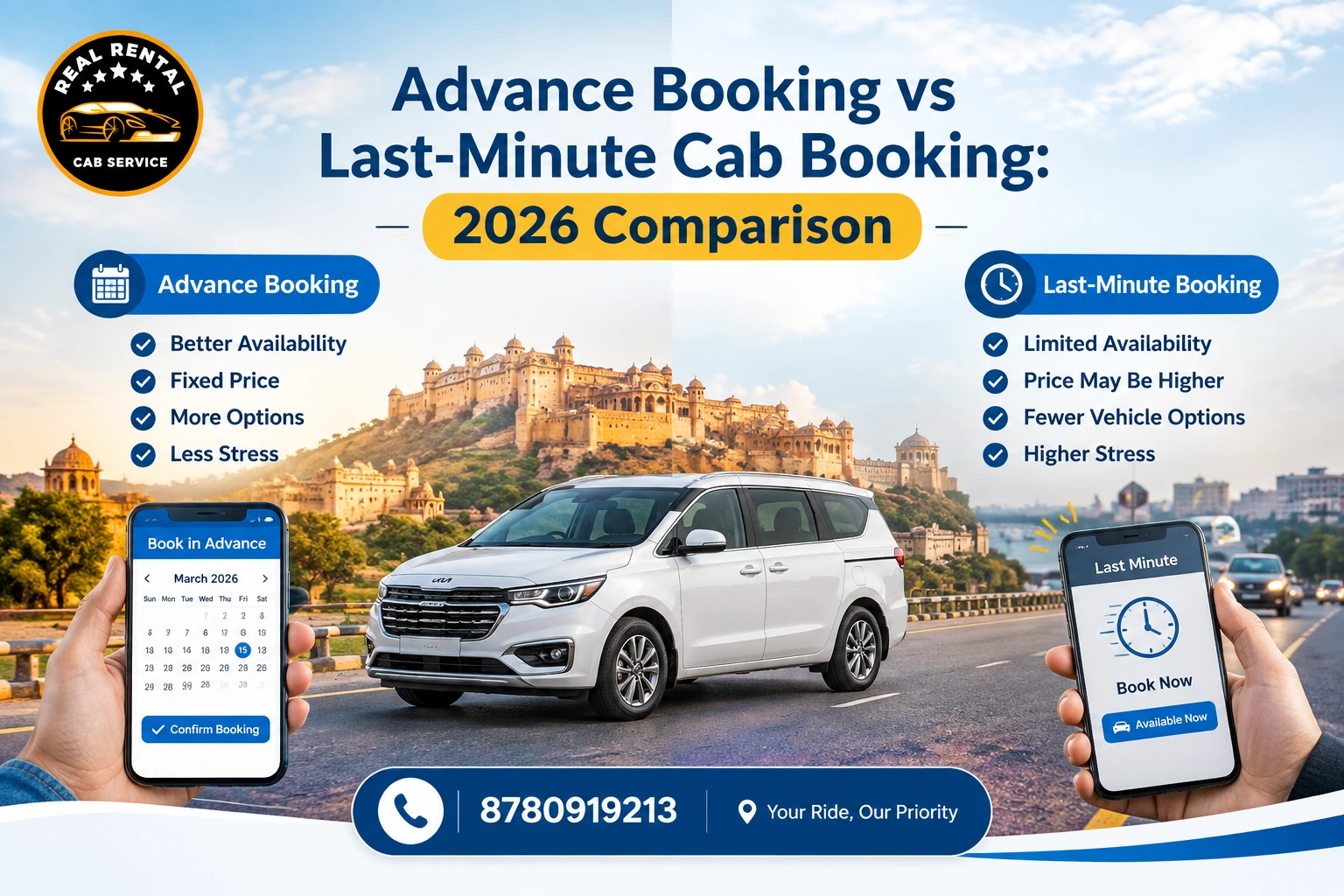 advance-booking-vs-last-minute-cab-booking-2026-comparison